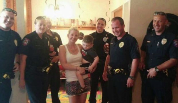 Oklahoma Officers Show Up After No One Comes to Autistic Boy’s Birthday Party