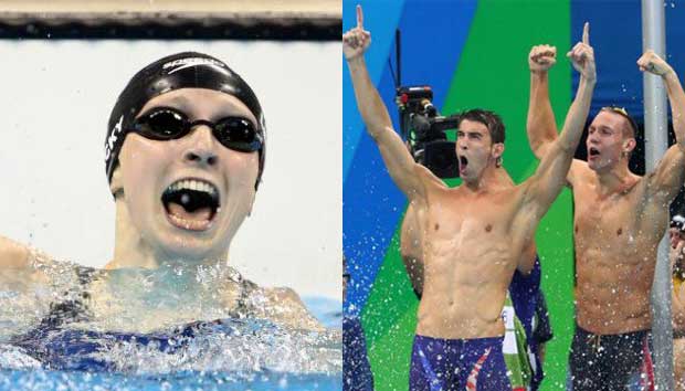 US Stars Phelps and Ledecky Capture First Gold Medals of Rio Olympics