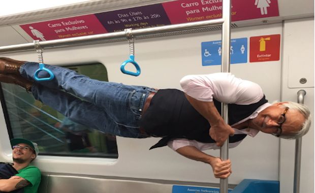 Grandpa’s Olympic Subway Ride Goes Viral After He Politely Declines ‘Elderly’ Seat