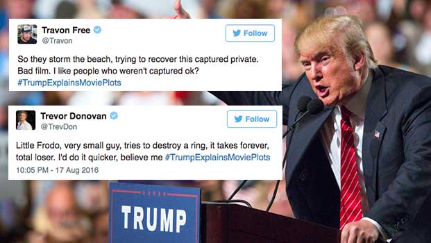 #TrumpExplainsMoviePlots Will Have You ROFL With These Delightful Trumpisms