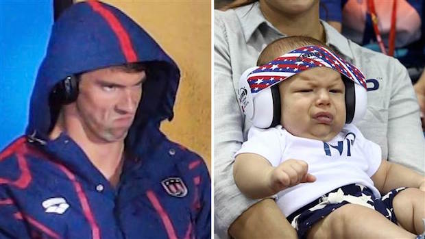 Michael Phelps Death Stare Inspires #PhelpsFace