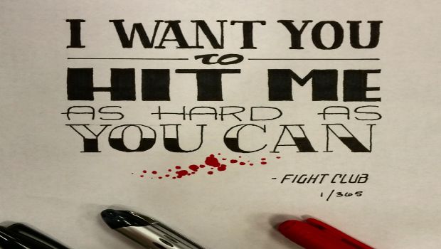 Artist Completes Glorious, Handwritten 365-Day Movie Quote Challenge