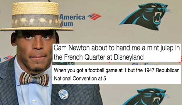 Cam Newton’s Post-Game Hat Choice Becomes Instant Meme