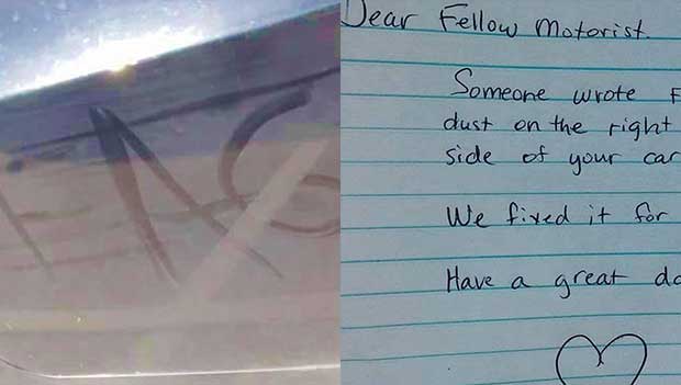 Neighbor Saw Derogatory Word Written Into Car, How She Fixed It Is Fabulous