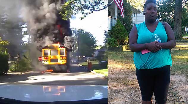 Bus Driver Pulls 20 Kids From Fiery School Bus