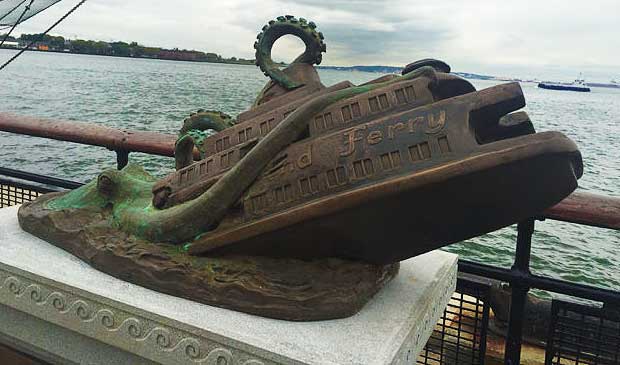 Artist’s Hoax Fools Tourists Into Thinking Giant Squid Sunk Staten Island Ferry in 1963
