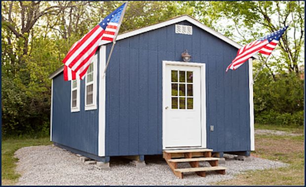 One Community Is Stepping Up to the Plate Building Tiny Houses for Their Homeless Veterans