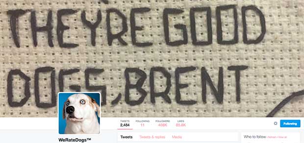 Source: Twitter/WeRateDogs