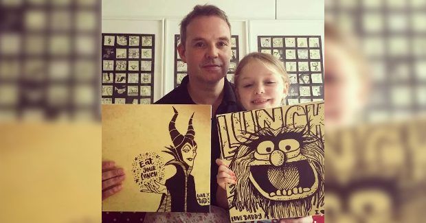 Awesome Dad Creates Amazing Lunchbox Drawings for His Daughter