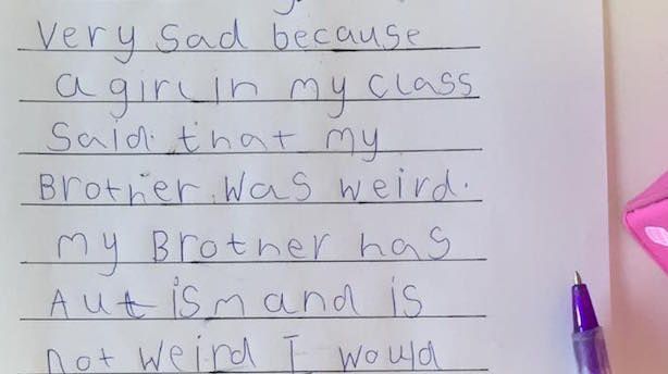 6-Year-Old’s Letter in Defense of Her Autistic Brother Goes Viral