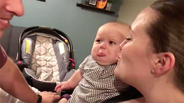 Baby Cries Every Time Her Parents Kiss in Front of Her Because She Needs All the Attention Always