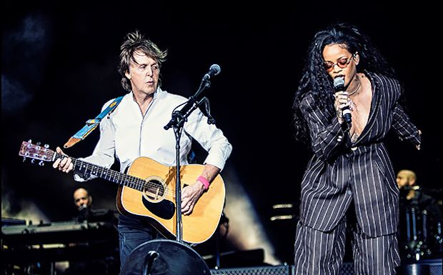 Rihanna and Paul McCartney Stun Crowd at Desert Trip Festival