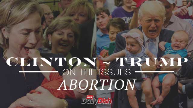 Clinton and Trump on the Sensitive Issue of Abortion