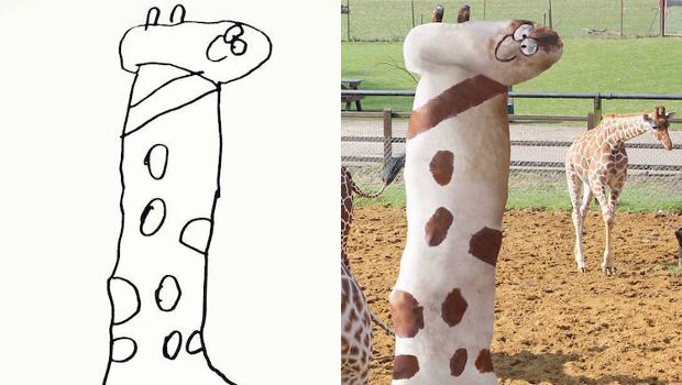 Father Transforms His 6-Year-Old Son’s Doodles Into Absurd Reality