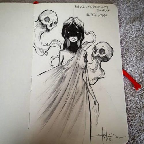 Artist Creates Stunning Mental Illness Illustrations for Inktober ...