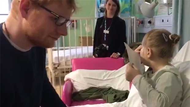 Ed Sheeran Visits Super-Fan in English Hospital