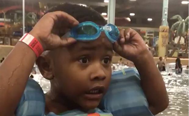 Woman Captures the Hilarious Moment Her Little Brother Misplaces His Goggles