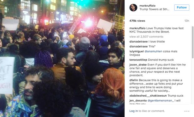 Stars Join Anti-Trump Protests in Cities Nationwide