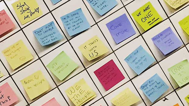 Wall of Post-Its in NYC Subway Spread Messages of Love, Hope and Inspiration