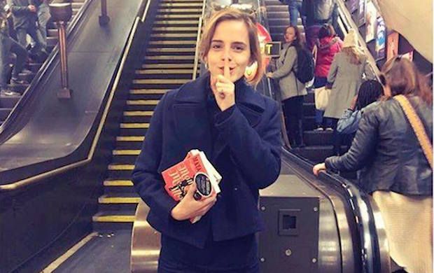 Emma Watson Hides Free Books on London Underground