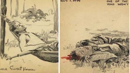 WWII Soldier’s Sketchbook Puts Both Horror and Boredom of War on Full Display
