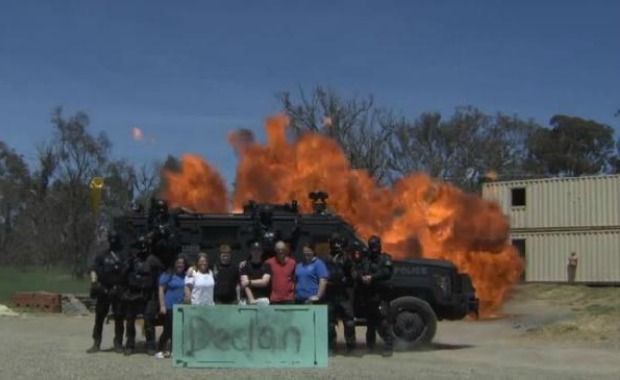 Make-A-Wish and Local Police Come Together to Grant Cancer Kid’s ‘Blow Stuff Up’ Request