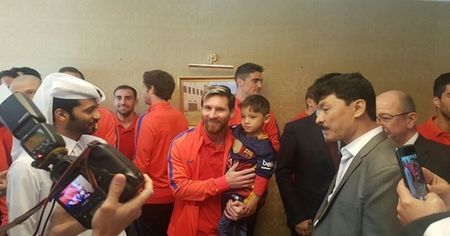 Little Afghan Boy With Plastic Jersey Finally Fulfills His Dream and Meets Soccer Hero Lionel Messi