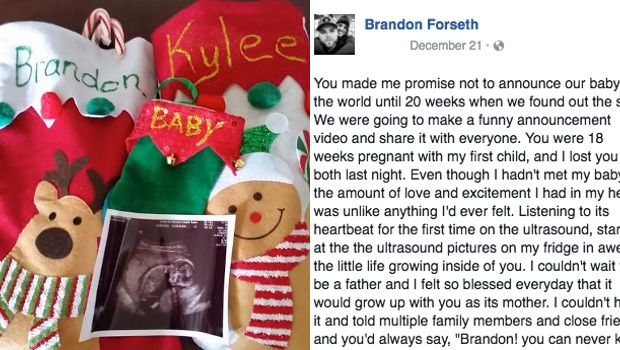 Grieving Man Posts Tear-Jerking Message to Pregnant Girlfriend Killed in Car Crash