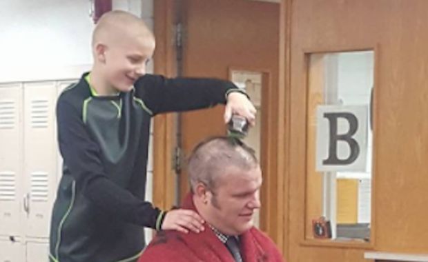 Principal Leads by Example After Student Is Picked on for His Shaved Head