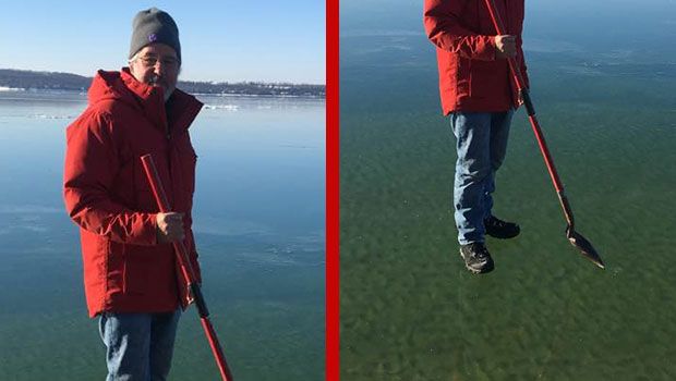 Photos of Frozen Lake Charlevoix in Michigan Go Viral