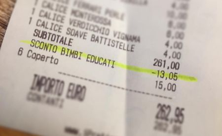 Italian Restaurateur Rewards Families With Well-Behaved Children With Discount on Their Meal