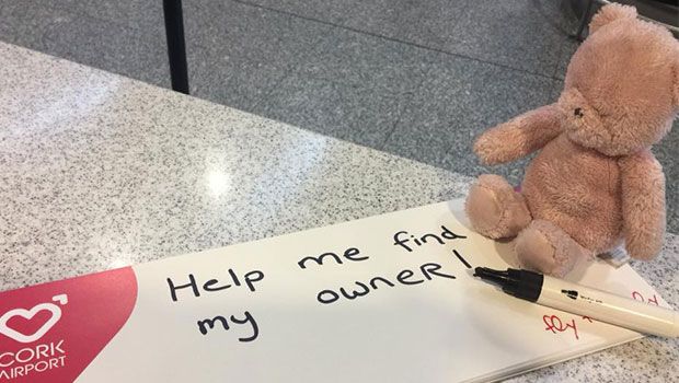 Cork Airport Tries to Reunite Missing Pink Teddy Bear With Owner
