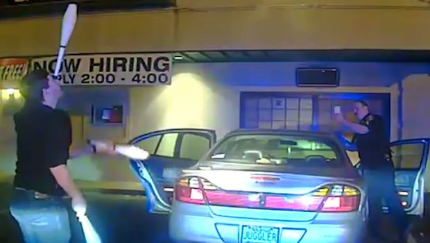Dashcam Video Shows Student Juggling to Prove to Cops He’s Sober