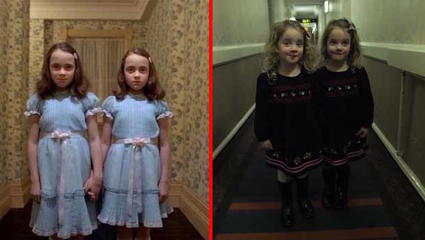 This Dad Is Using His Twin Girls to Freak Out Hotel Guests, ‘The Shining’ Style