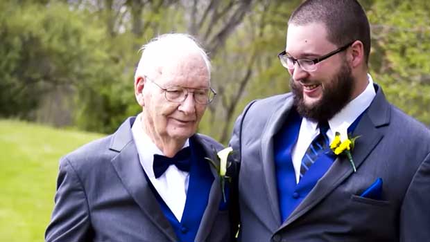 Groom Picks His 90-Year-Old Grandfather to Serve as His Best Man at His Wedding