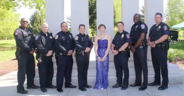 Police Dept. Surprised This Fallen Cop’s Daughter and Sent Her Off to Prom