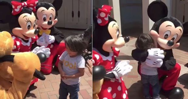 Watch the Adorable Moment Mickey and Minnie Use Sign Language for Deaf Boy