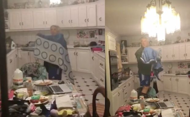 Video of Dad Trying to Catch Bat in the House Has Internet Cracking Up