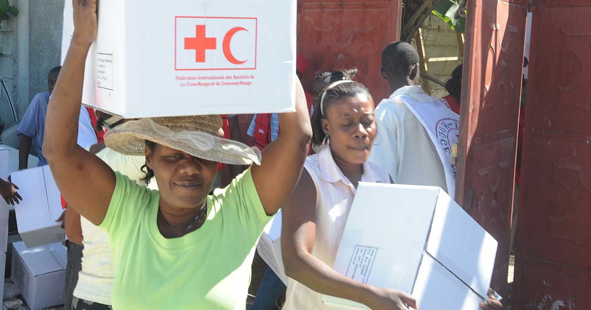 red cross donations
