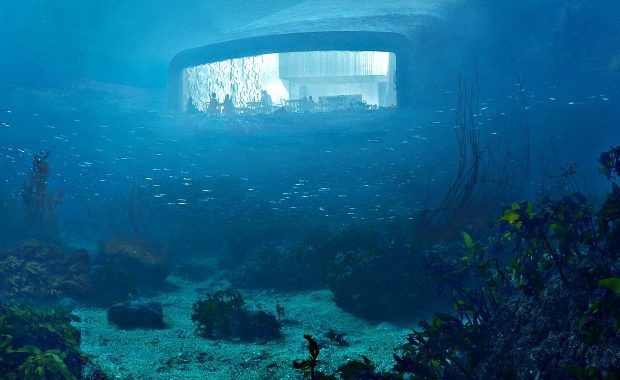 Underwater restaurant norway