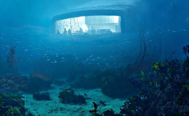Underwater restaurant norway