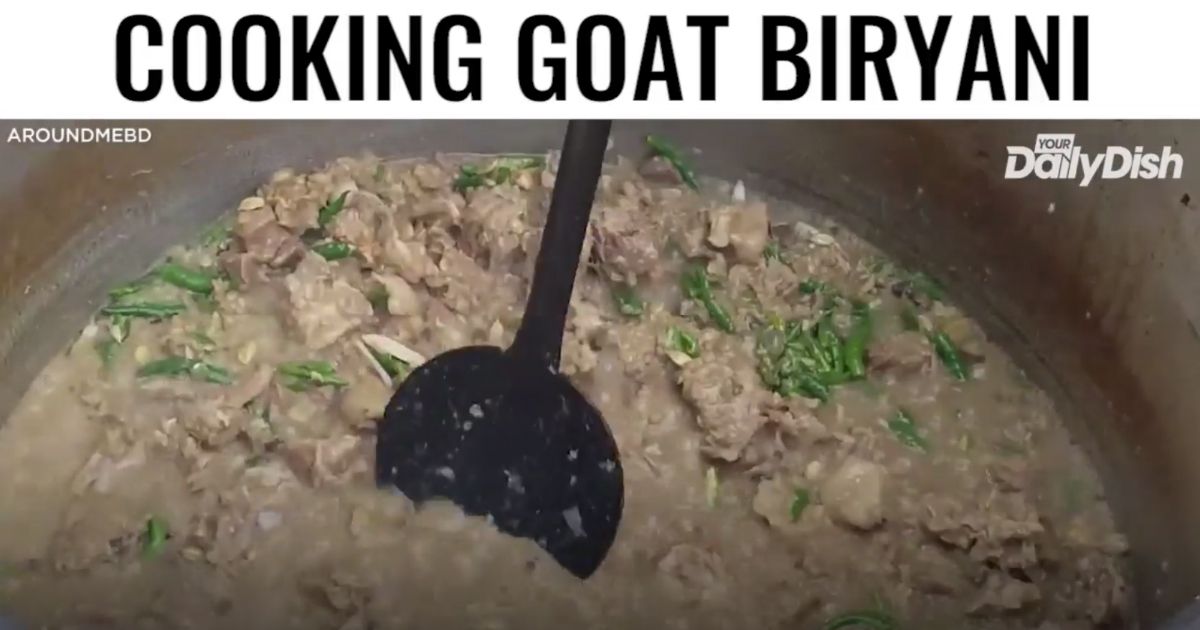 WATCH: Community Members Cook Goat Biryani for Bengali Schoolchildren