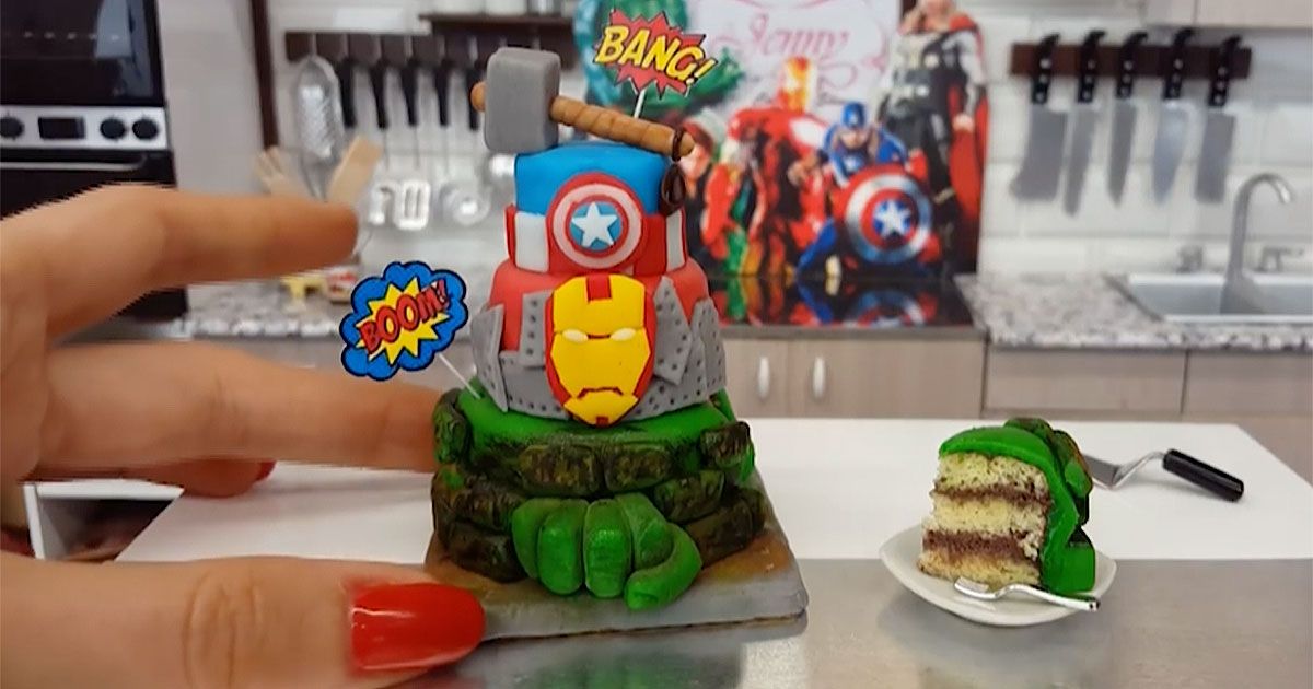 WATCH: Baker Makes Mini Avengers Cake Perfectly Fitting for Ant-Man