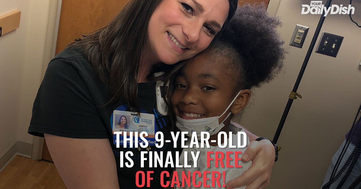 WATCH: Adorable, Courageous 9-Year-Old Celebrates Being Cancer-Free
