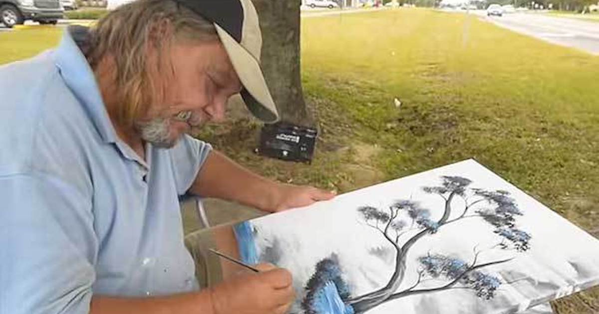 After Tragedy Struck, This Homeless Artist Turned His Life Around Through Painting