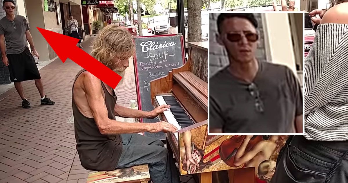 homeless piano man