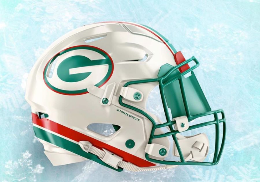 nfl christmas helmets