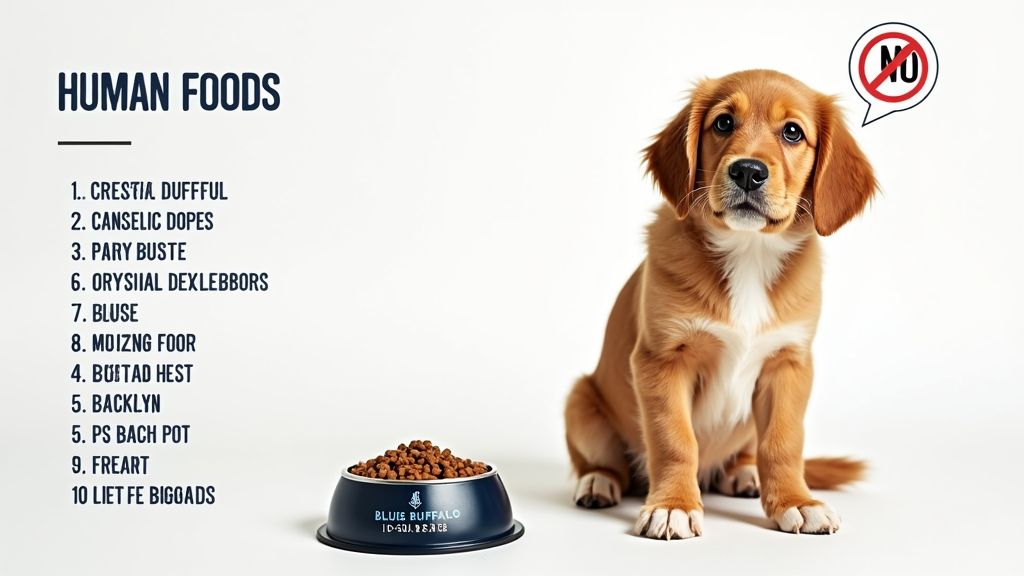Blue Buffalo Dog Food and Foods You Should Never Share with Fido