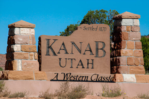 Kanab Utah city Sign