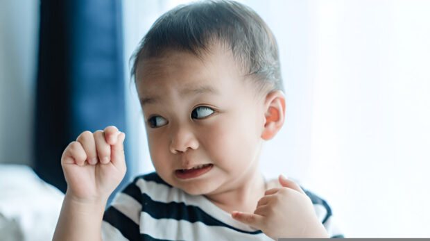 suffering autism child